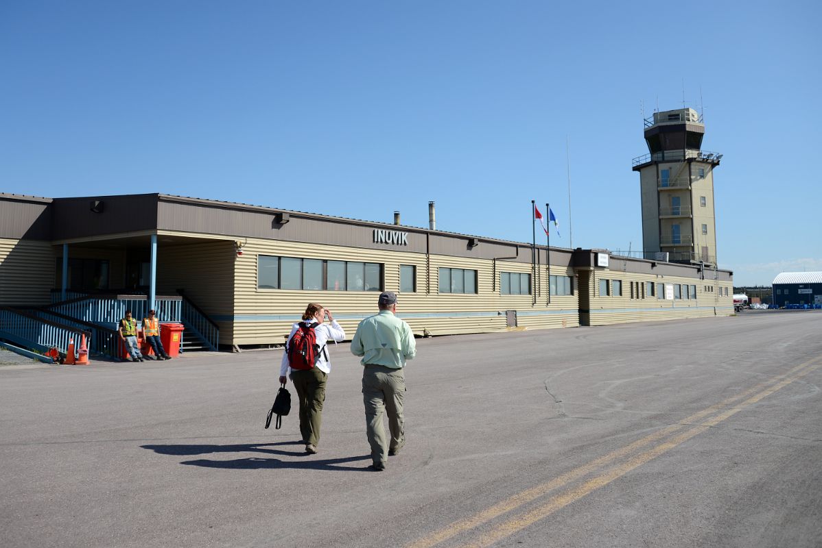 07D Walking To The Inuvik Northwest Territories Airport Terminal Building